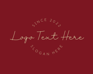 Cursive Elegant Business Logo