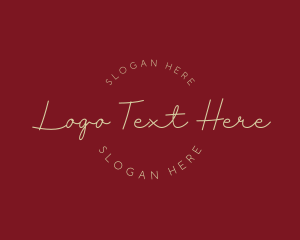 Cursive Elegant Business Logo