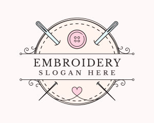 Sewing Tailor Needle logo design