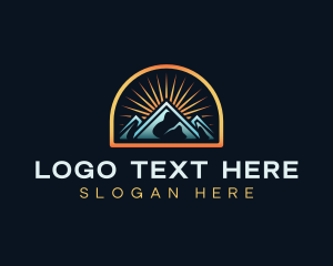 Slope - Mountain Valley Adventure logo design