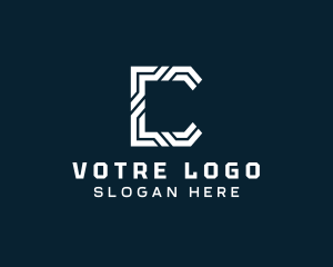 Outline - Computer Digital Tech logo design