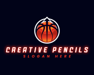 Sports Basketball Arrow logo design