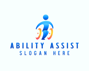 Disability - Paralympic Disability Wheelchair logo design