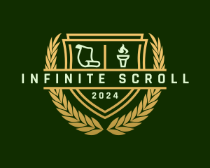 Scroll - Learning Education Academy logo design