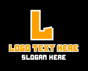 Orange Game Text Logo