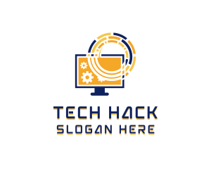 Computer Tech Repair logo design