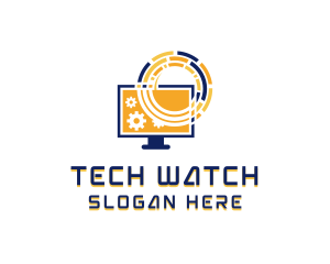 Monitor - Computer Tech Repair logo design