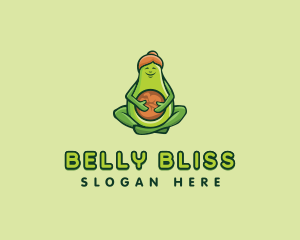 Healthy Pregnant Avocado  logo design