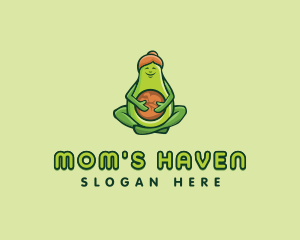 Healthy Pregnant Avocado  logo design