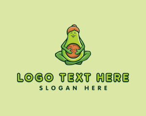 Pregnant - Healthy Pregnant Avocado logo design