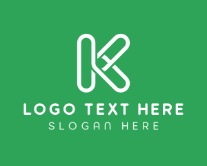 Office Supplies - Clip Studio Letter K logo design