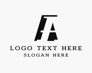 Negative Space - Generic Serif Company logo design