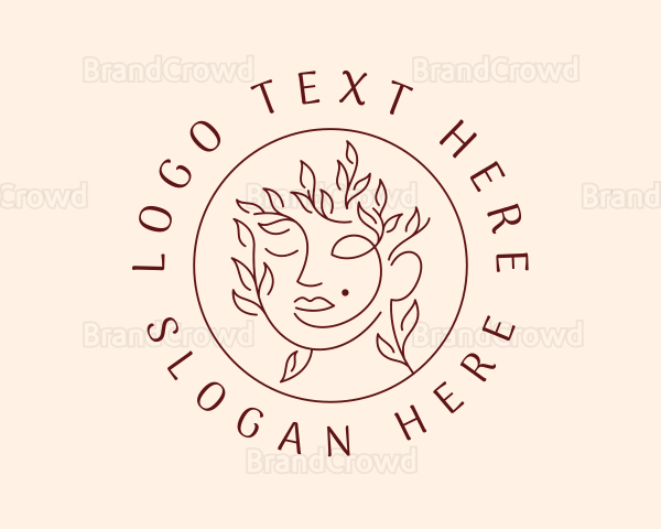 Beauty Leaf Face Logo
