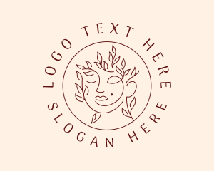 Massage - Beauty Leaf Face logo design
