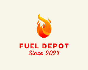 Gas - Flame Gas Energy logo design