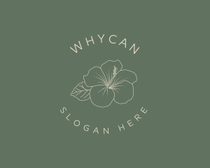Hibiscus Beauty Flower Logo