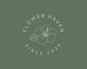 Hibiscus Beauty Flower logo design