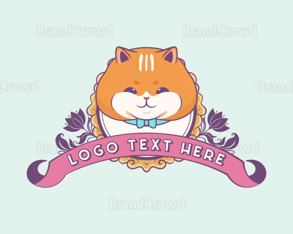 Cute Cartoon Cat Logo