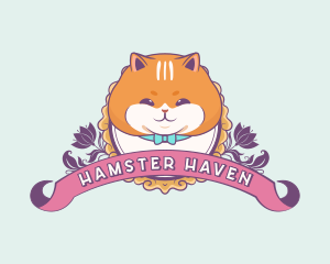 Cute Cartoon Cat logo design