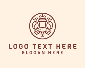 Beverage - Coffee Cup Banner logo design