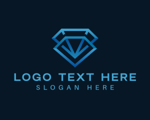 Diamond - Crystal Diamond Gem logo design