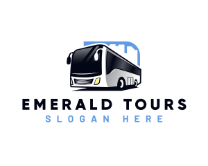 Bus Transportation Tour logo design