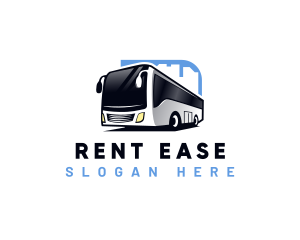 Rental - Bus Transportation Travel Tour logo design