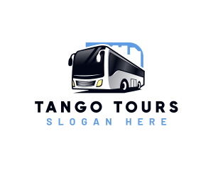 Bus Transportation Tour logo design