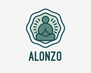 Meditation Zen Buddha logo design