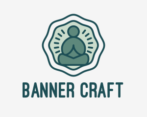 Meditation Zen Buddha logo design