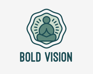 Meditation Zen Buddha logo design