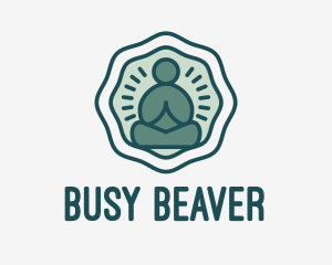 Meditation Zen Buddha logo design