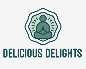 Meditation Zen Buddha logo design