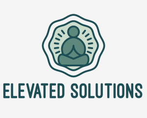 Meditation Zen Buddha logo design