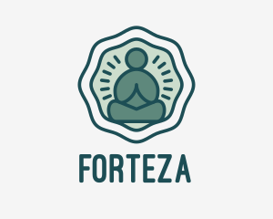 Meditation Zen Buddha logo design