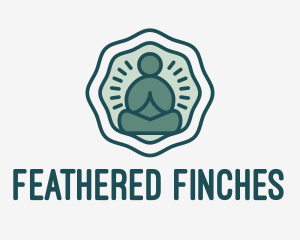 Meditation Zen Buddha logo design