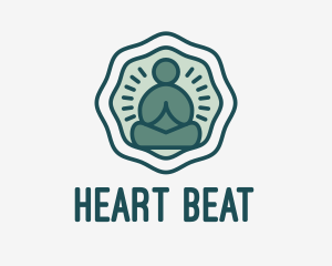 Meditation Zen Buddha logo design