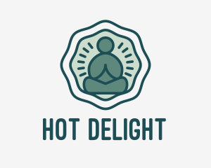 Meditation Zen Buddha logo design