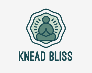 Meditation Zen Buddha logo design