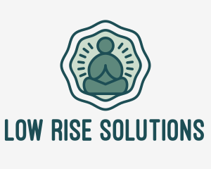 Meditation Zen Buddha logo design