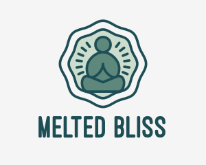 Meditation Zen Buddha logo design