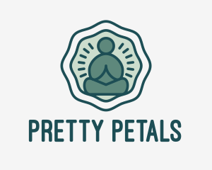 Meditation Zen Buddha logo design