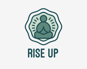 Meditation Zen Buddha logo design