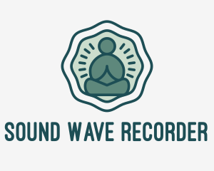 Meditation Zen Buddha logo design