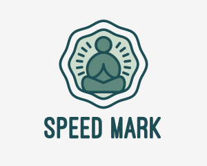 Meditation Zen Buddha logo design