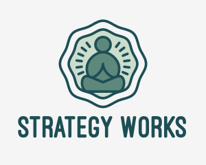 Meditation Zen Buddha logo design