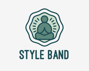 Meditation Zen Buddha logo design