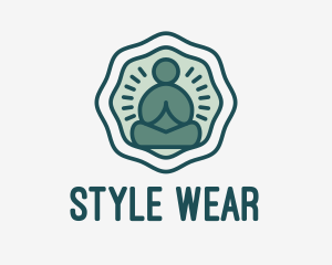 Meditation Zen Buddha logo design