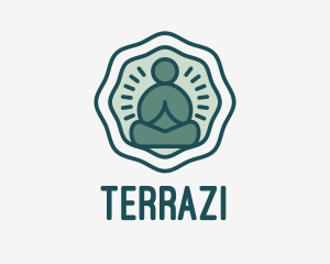 Meditation Zen Buddha logo design