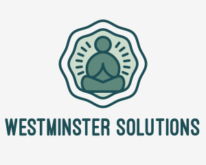 Meditation Zen Buddha logo design